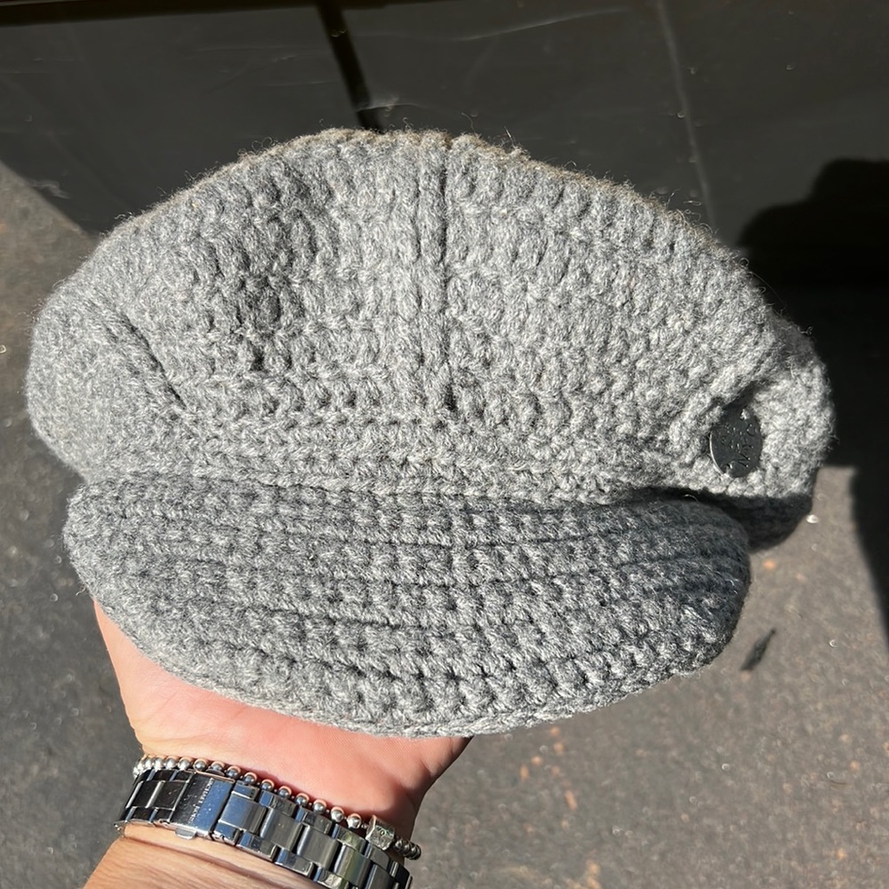 Women Grey stylish wool hat